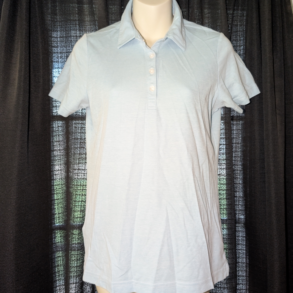 Travis Mathew Women's Sky Blue Polo Tee